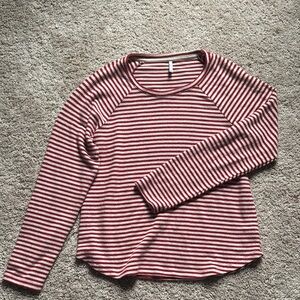 Z Supply Red and White Women's Top